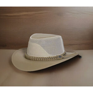 Conner Handmade Hats Aussie Cooling Soakable Golf Hat 8" Rim Khaki Mesh M